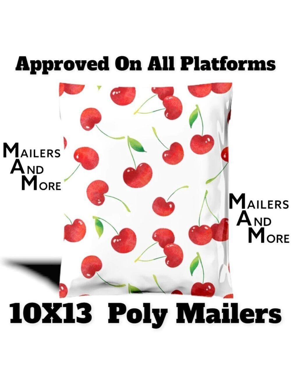 25 10X13 Poly Mailers, Cherry Shipping Envelopes PRICE IS FIRM - Picture 9 of 15